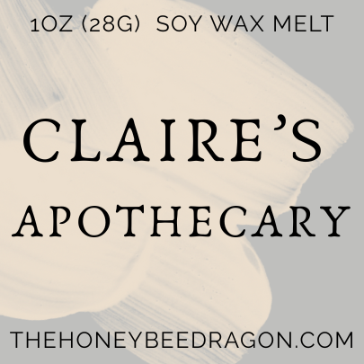 🌿 Claire’s Apothecary | Sage, Chamomile & Balsam | Herbal Bookish Candle