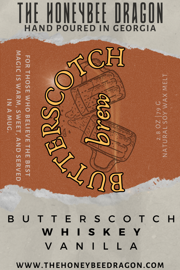 Butterscotch Brew Wax Melts | Wizarding Butterscotch & Vanilla | 2.4 oz Soy