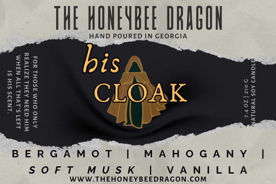 His Cloak Candle | Spice, Mahogany & Woods | 7.4 oz Soy