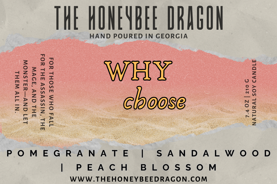 Why Choose Candle | Pomegranate, Sandalwood & Peach Blossom| 7.4 oz Soy