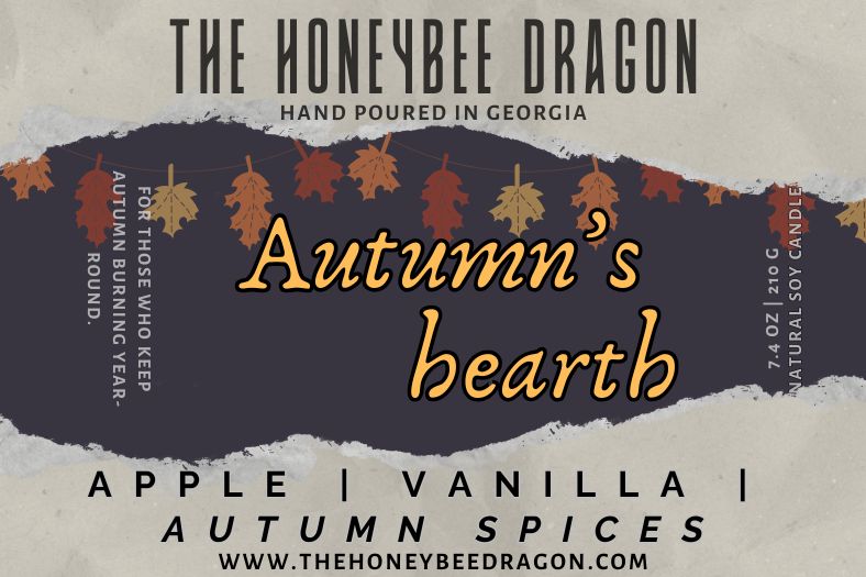 Autumn's Hearth Candle | Apple, Spices & Vanilla | 7.5 oz Soy