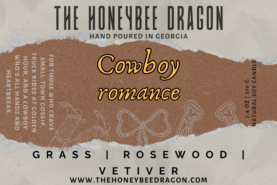 Cowboy Romance Candle | Bergamot, Sagebrush & Vetiver | 7.4 oz Soy