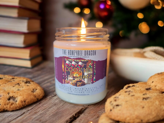 Cookies for Santa Bookish Candle | Chocolate Chip, Vanilla & Brown Sugar