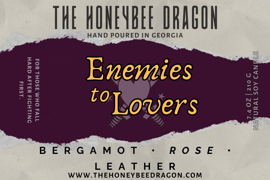 ⚔️ Enemies to Lovers | Bergamot, Violet & Vetiver | Dark Slow-Burn Candle