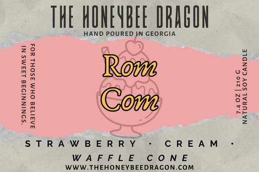 π Rom Com | Strawberry, Cream & Waffle Cone