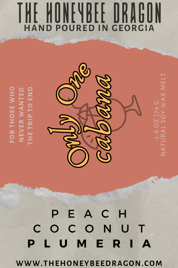 🌺 Only One Cabana | Peach, Coconut & Plumeria