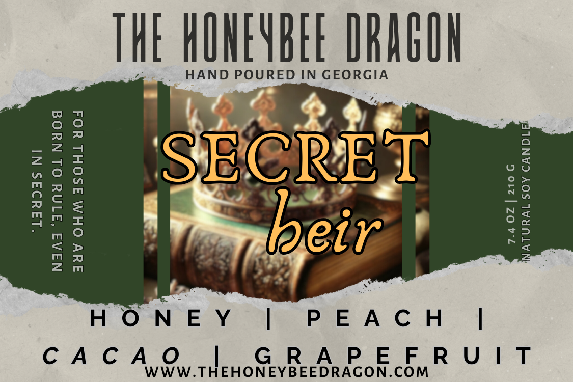 Secret Heir Candle | Honey, Grapefruit & Cacao | 7.5 oz Soy