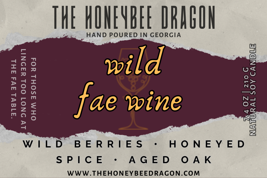 🍷 Wild Fae Wine Candle | Mead, Wild Berries & Oak