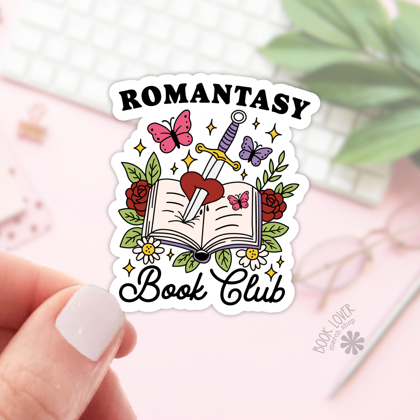 Romantasy Book Club Sticker | Matte Bookish Sticker | Matte 2''