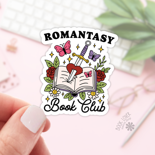 Romantasy Book Club Sticker | Matte Bookish Sticker | Matte 2''