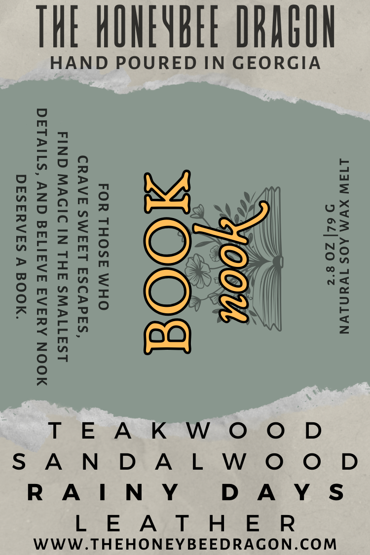 Book Nook Wax Melts | Teakwood, Leather & Rain-Soaked Pages