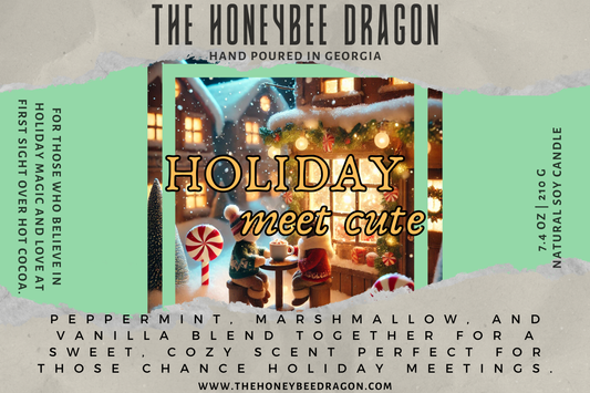 Holiday Meet-Cute Wax Melts | Sugar Crystals, Peppermint & Powdered Sugar | 100% Soy