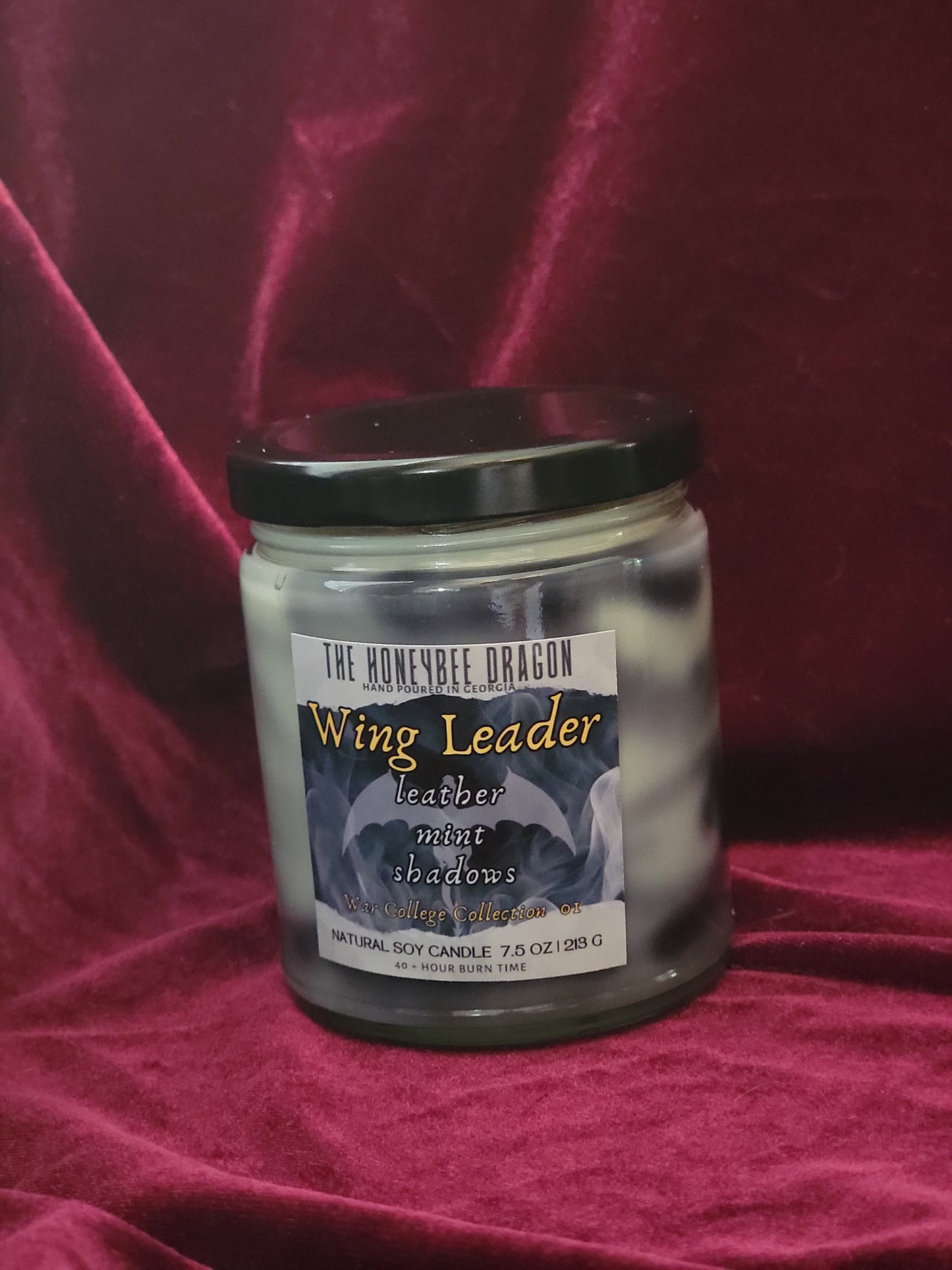 Wing Leader Bookish Candle | Eucalyptus, Mint & Leather | 7.5 oz Soy