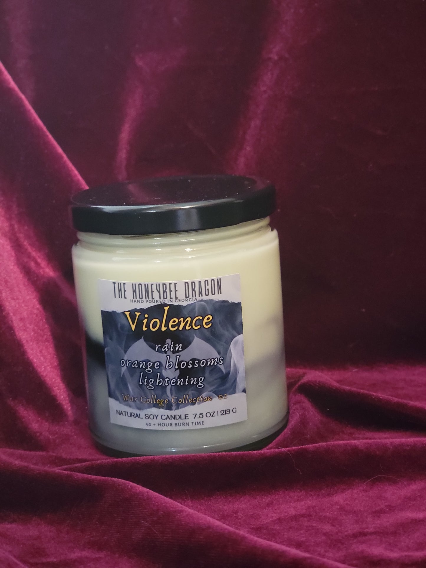 Violence Bookish Candle | Orange Blossom & Petrichor | 7.5 oz Soy