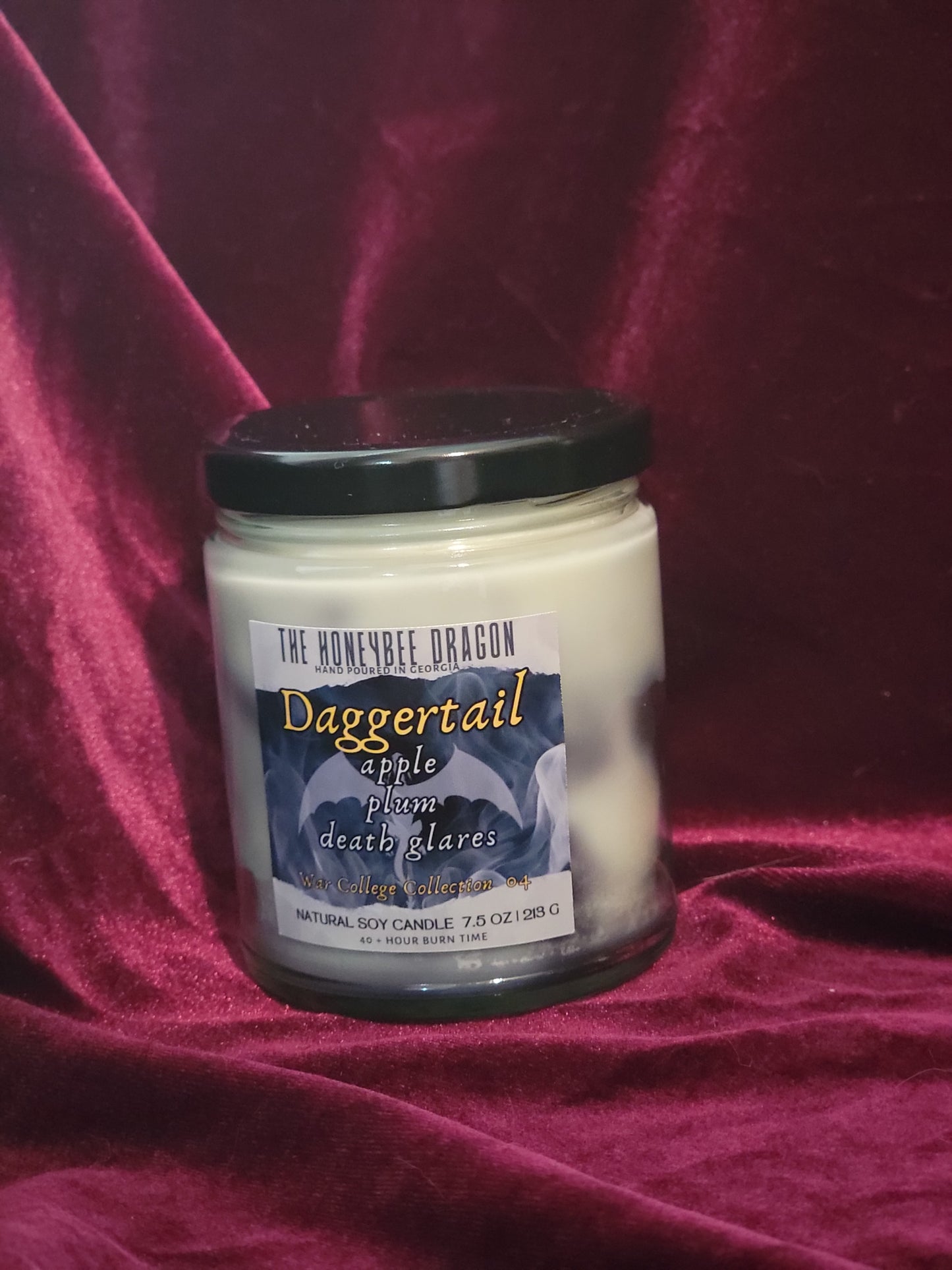 Daggertail Bookish Candle | Apple Plum | 7.5 oz Soy