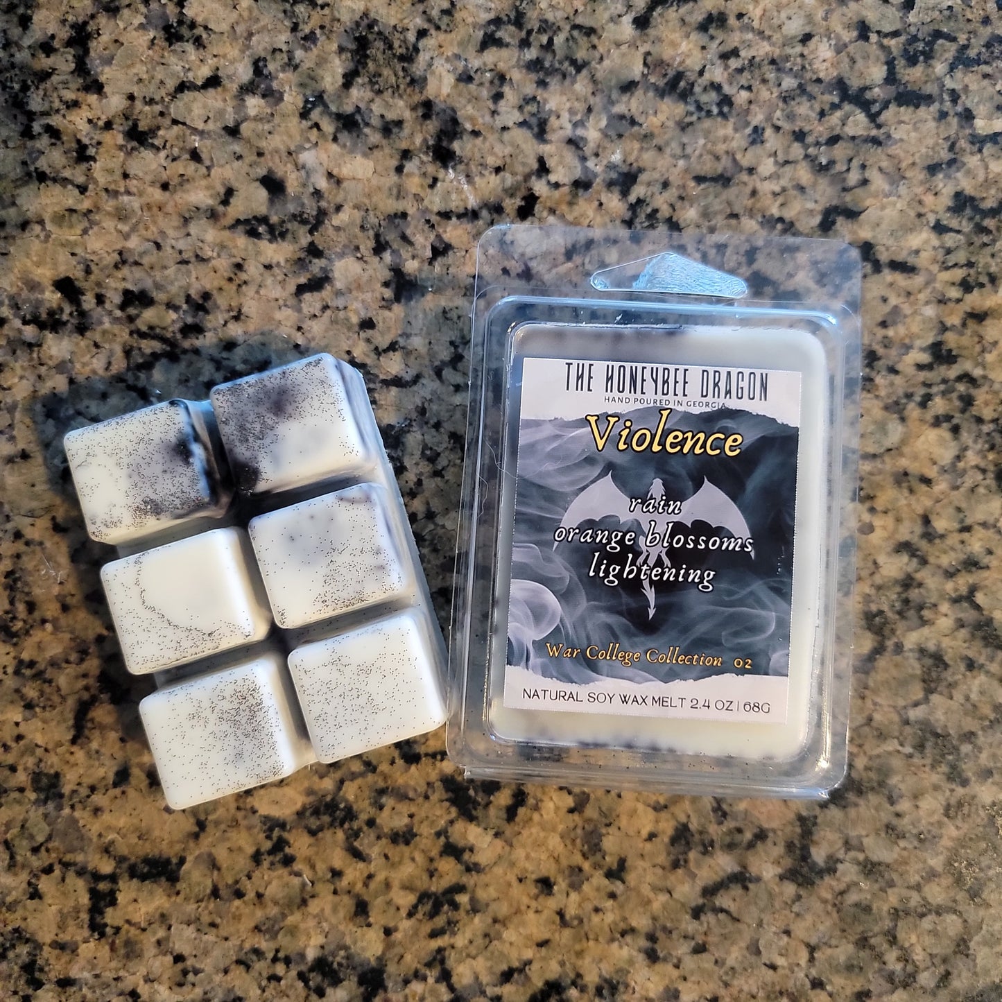 Violence Bookish Wax Melts | Orange Blossom & Petrichor | 2.4 oz Soy