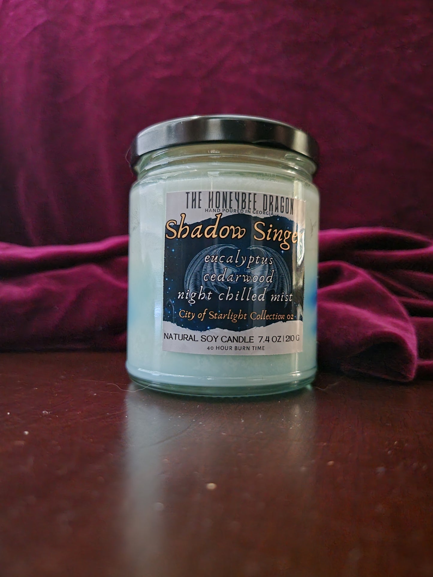 Shadowsinger Bookish Candle | Citrus, Cinnamon & Cedarwood | 7.5 oz Soy