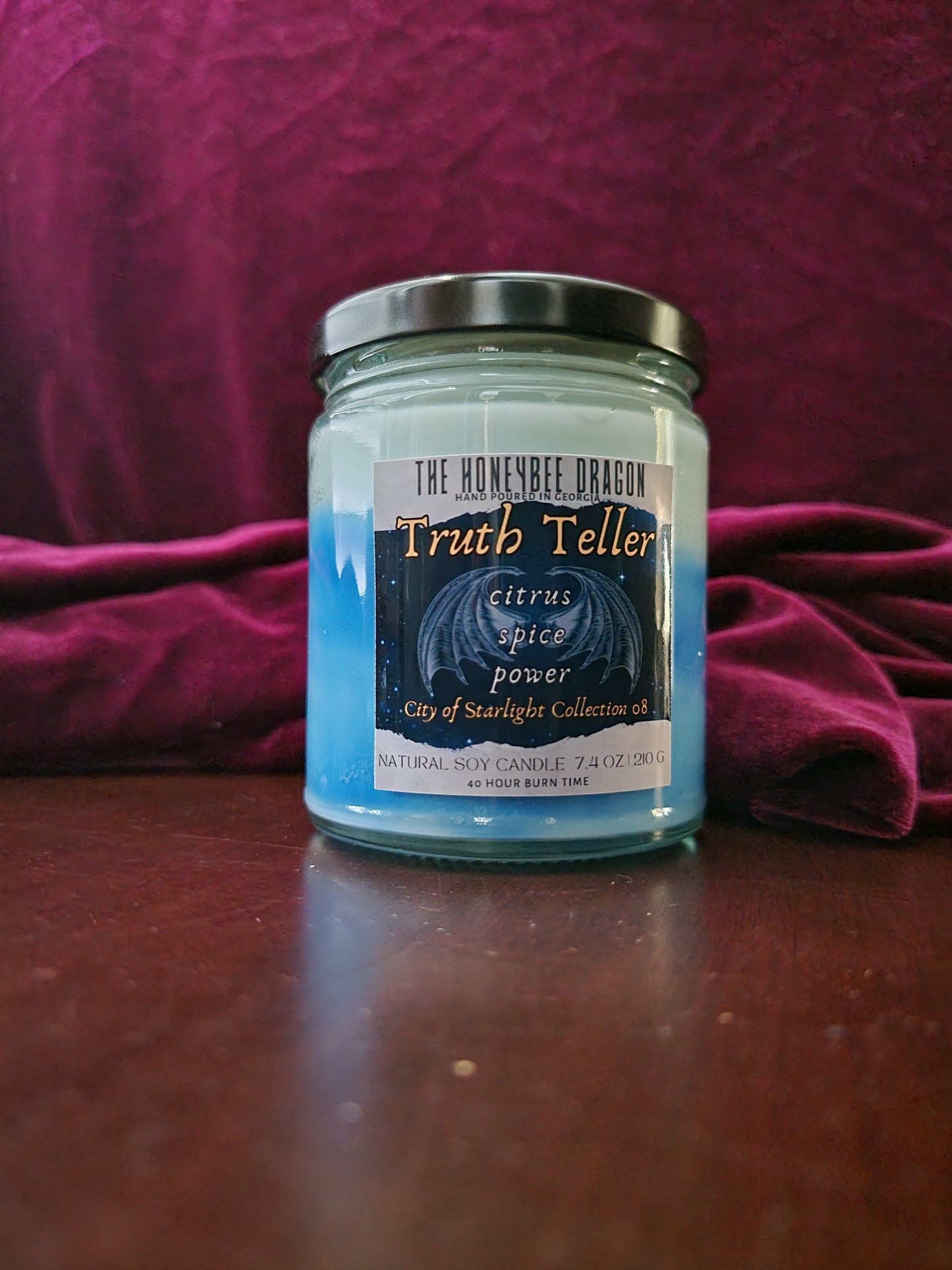 Truth Teller Bookish Candle | Citrus, Spice & Oak | 7.5 oz Soy