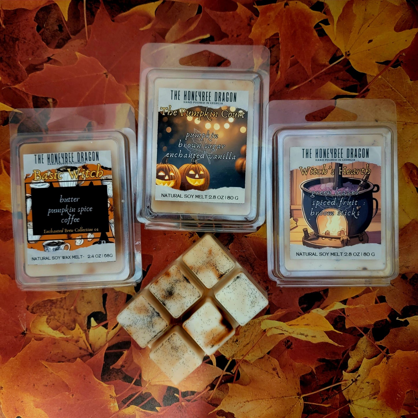 The Pumpkin Court Bookish Wax Melts | Pumpkin, Brown Sugar & Vanilla | 2.8 oz Soy