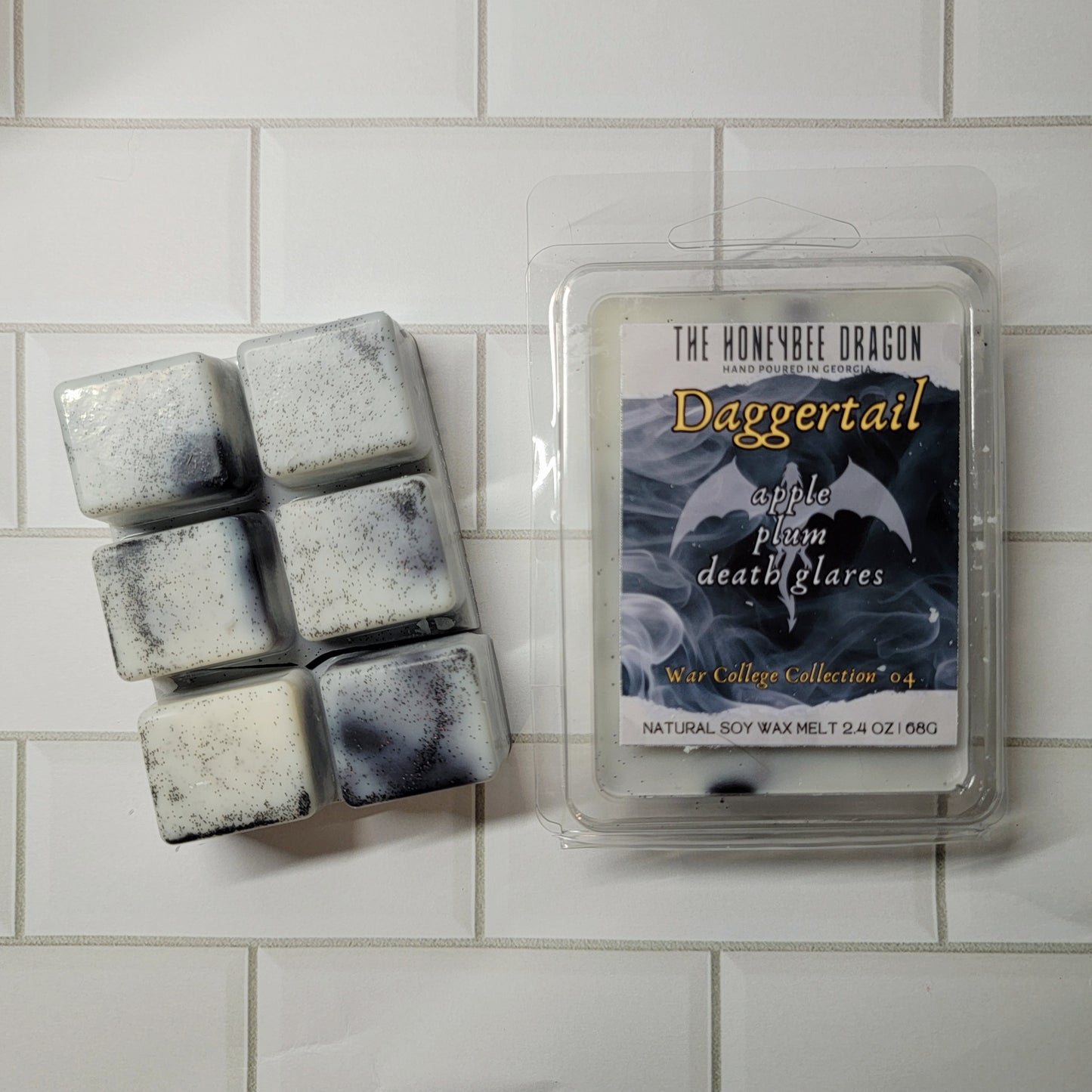 Daggertail Bookish Wax Melts | Apple, Plum, & Vanilla | 2.4 oz Soy