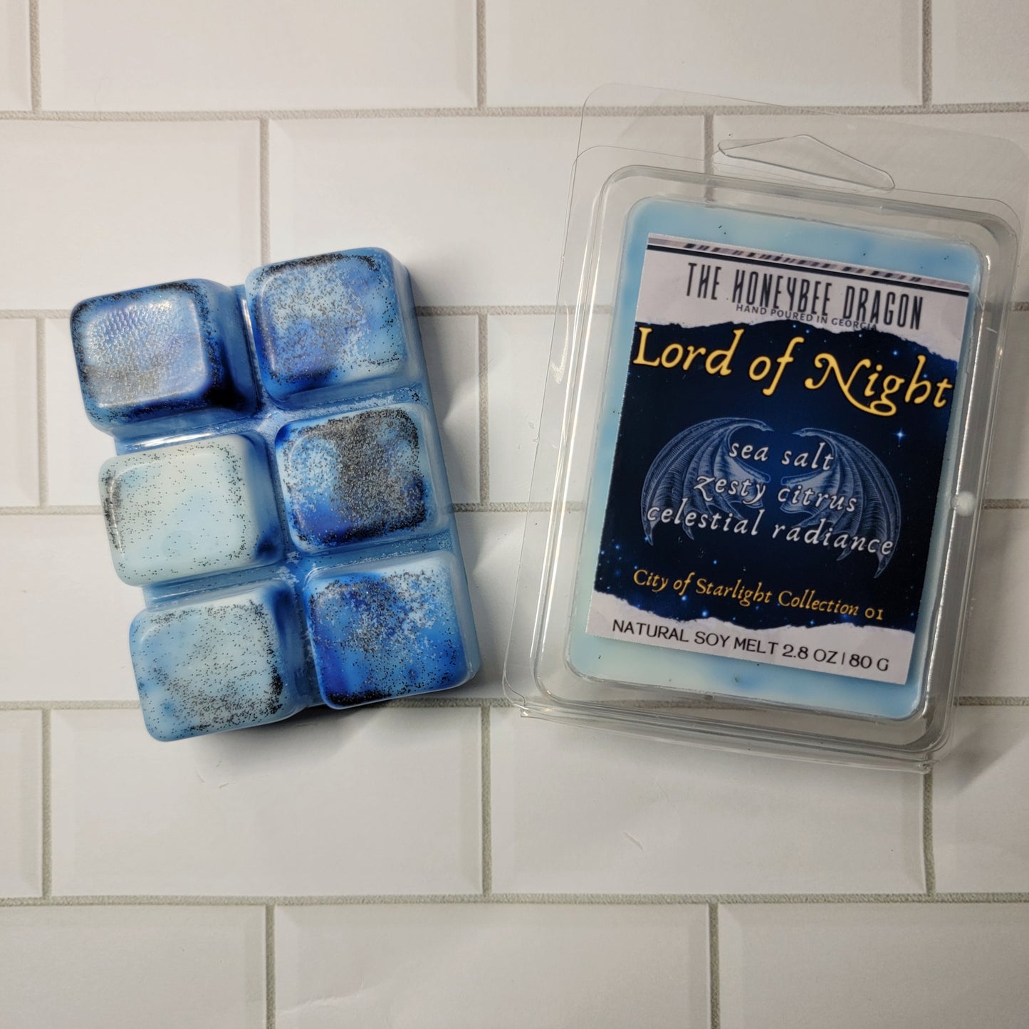 Lord of Night Bookish Wax Melts | Orange Peel, Sea Salt & Amber | 2.4 oz Soy