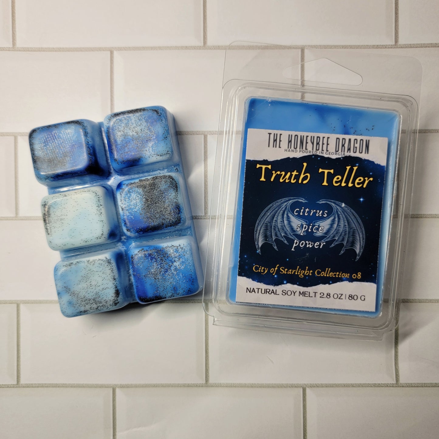 Truth Teller Bookish Wax Melts | Citrus, Spice & Oak | 2.4 oz Soy