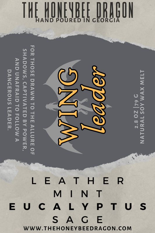 Wing Leader Bookish Wax Melts | Eucalyptus, Mint & Leather | 2.4 oz Soy