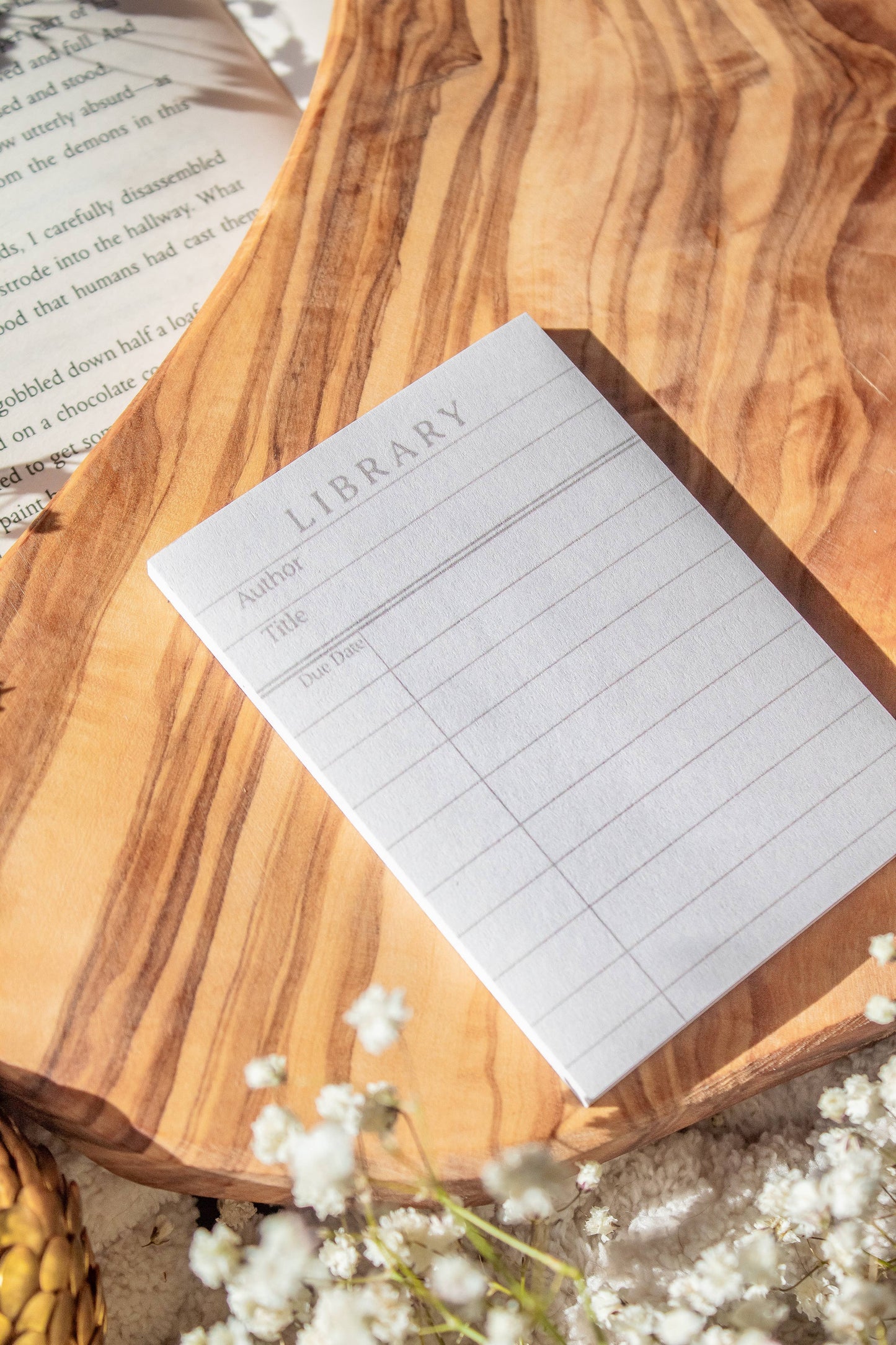 Library Card Sticky Notes