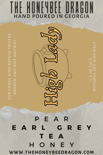 👑 High Lady | Pear, Honey & Earl Grey | Soft Power Fae Candle