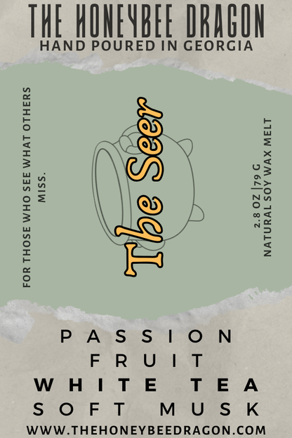 🔮 The Seer | Passionfruit, White Tea & Soft Musk | Ethereal Intuition Candle