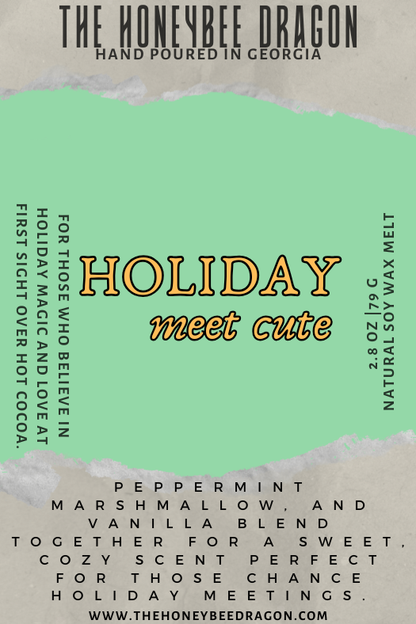 🍬 Holiday Meet Cute Candle | Peppermint Marshmallow & Vanilla