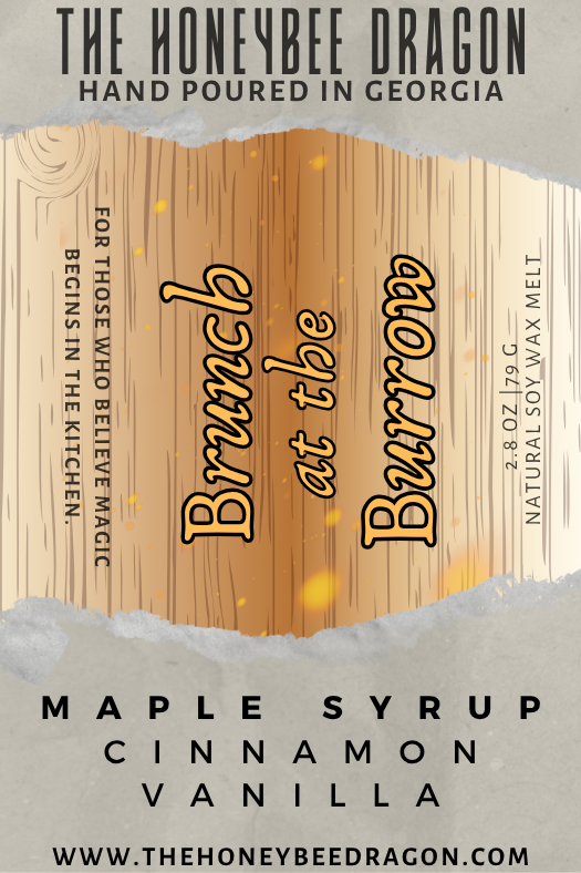 🕯 Brunch at the Burrow | Maple Syrup, Cinnamon & Vanilla | Cozy Bookish Candle