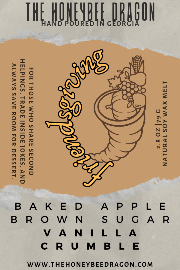 🥧 Friendsgiving | Baked Apple, Brown Sugar & Vanilla Crumble | Cozy Dessert Candle