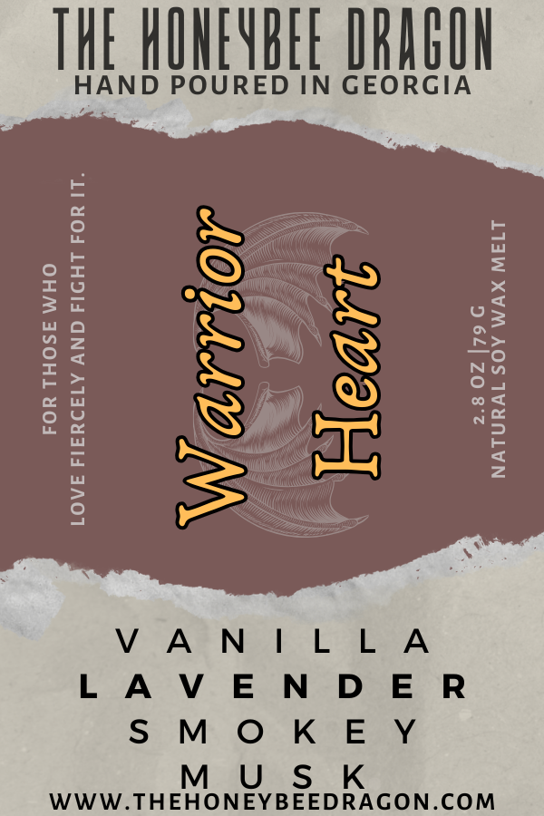 🛡️ Warrior Heart | Lavender, Vanilla & Smokey Woods | Devoted Protector Candle