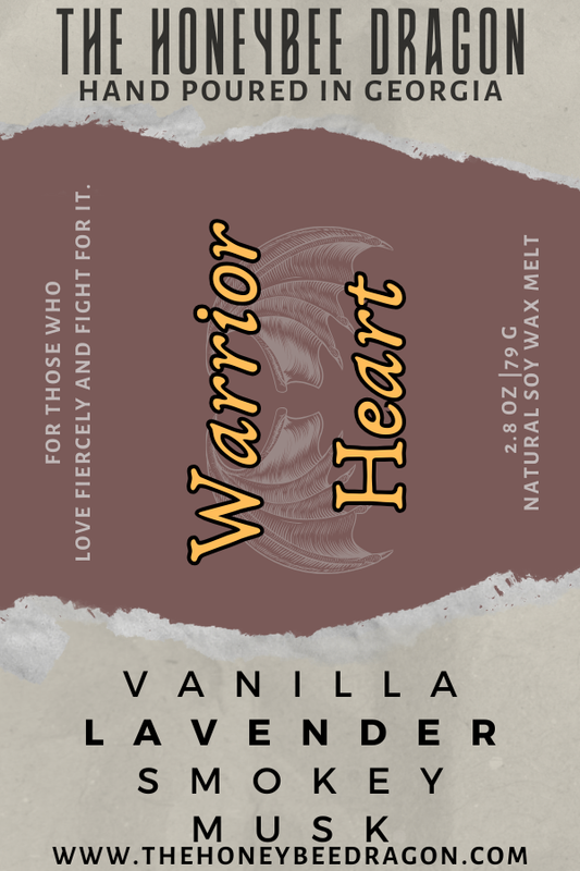 🛡️ Warrior Heart | Lavender, Vanilla & Smokey Woods | Devoted Protector Candle