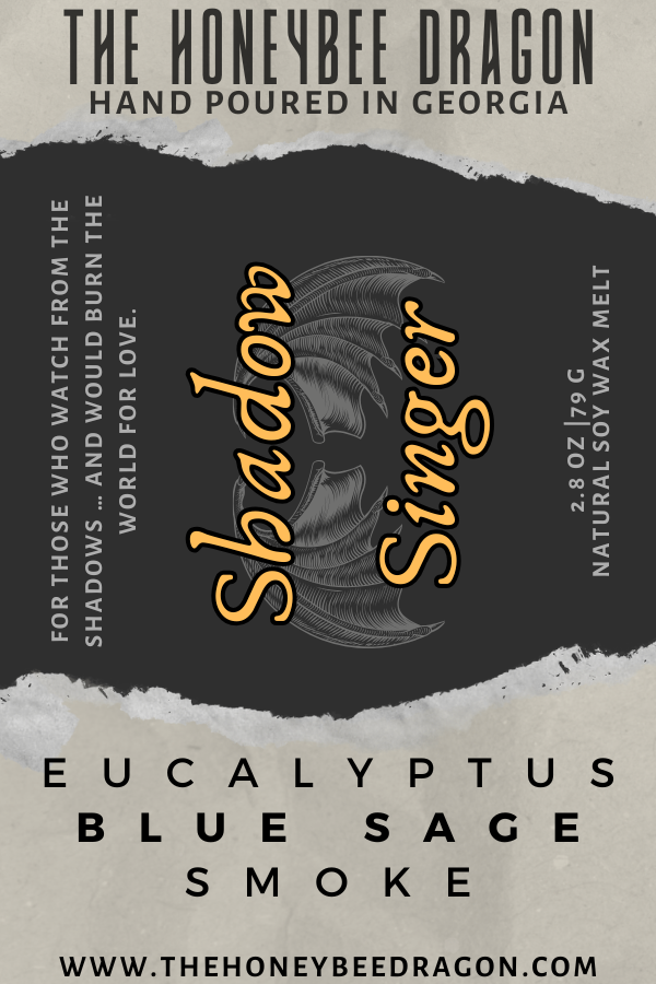 🌒 Shadowsinger | Eucalyptus, Sage & Smoke | Shadowed Devotion Candle