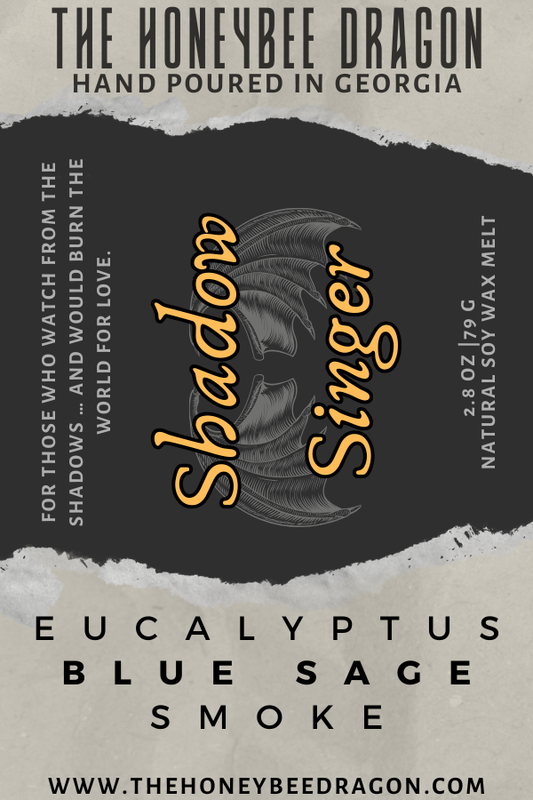 🌒 Shadowsinger | Eucalyptus, Sage & Smoke | Shadowed Devotion Candle