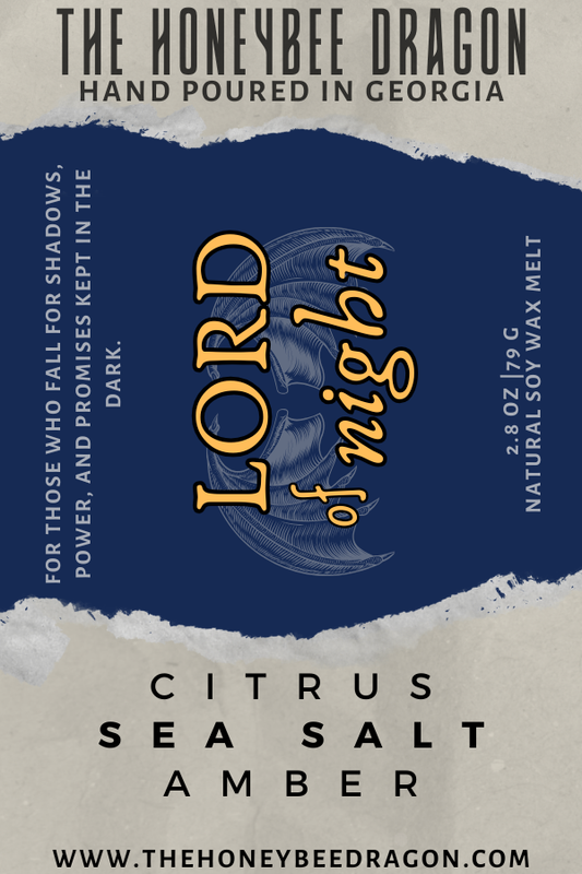 🌙 Lord of Night | Citrus, Sea Salt & Amber | Dark Fae Ocean-Air Candle