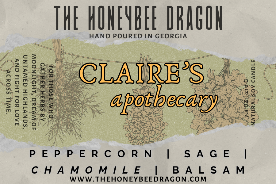 Claire’s Apothecary Candle | Peppercorn, Sage & Chamomile | 7.4 oz Soy