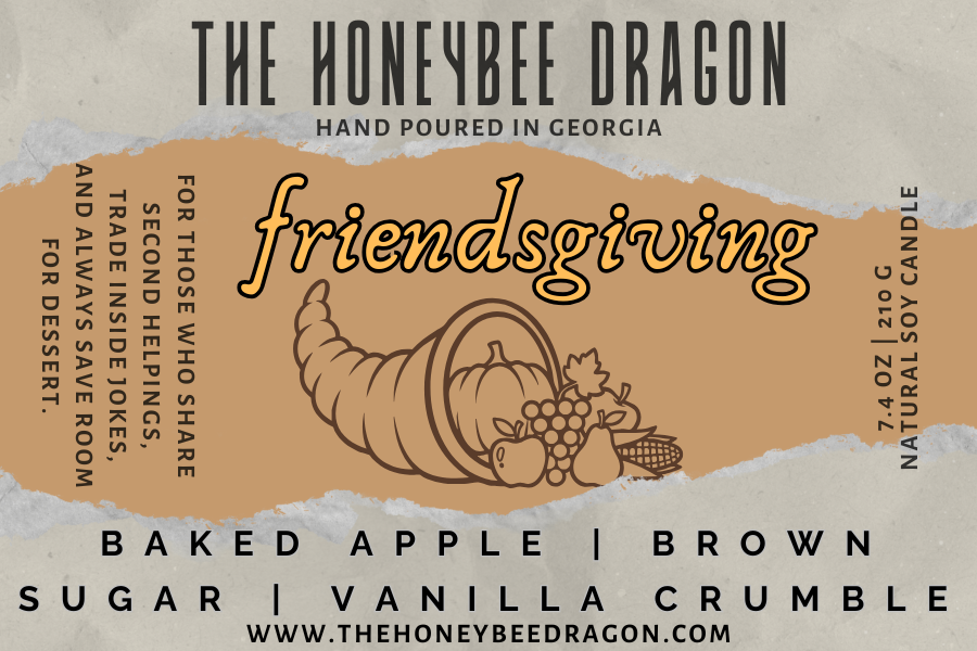 🥧 Friendsgiving | Baked Apple, Brown Sugar & Vanilla Crumble | Cozy Dessert Candle
