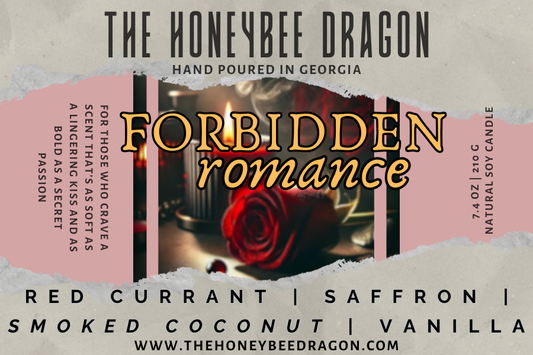 Forbidden Romance Candle | Red Currant, Saffron & Vanilla Noir | 7.5 oz Soy