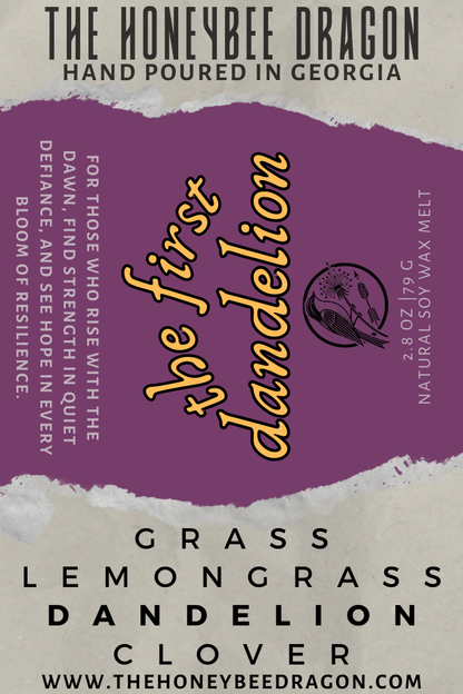 The First Dandelion Wax Melts | Fresh Grass, Wild Dandelion & Quiet Defiance