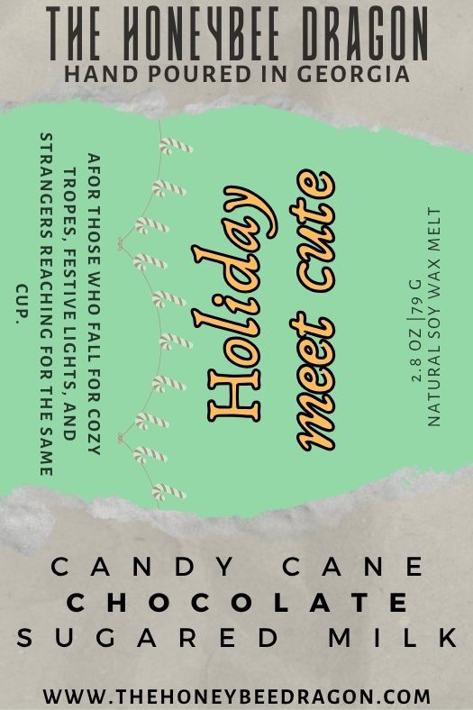 Holiday Meet-Cute Wax Melts | Candy Cane, Chocolate, Sugared Milk | 100% Soy