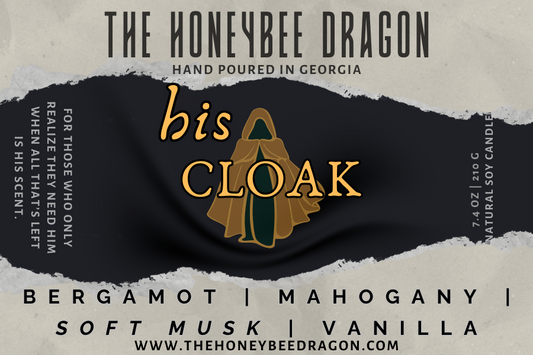 His Cloak Candle | Spice, Mahogany & Woods | 7.4 oz Soy