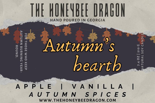 Autumn's Hearth Candle | Apple, Spices & Vanilla | 7.5 oz Soy