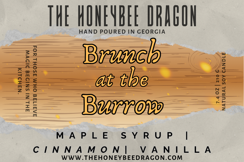 🕯 Brunch at the Burrow | Maple Syrup, Cinnamon & Vanilla | Cozy Bookish Candle