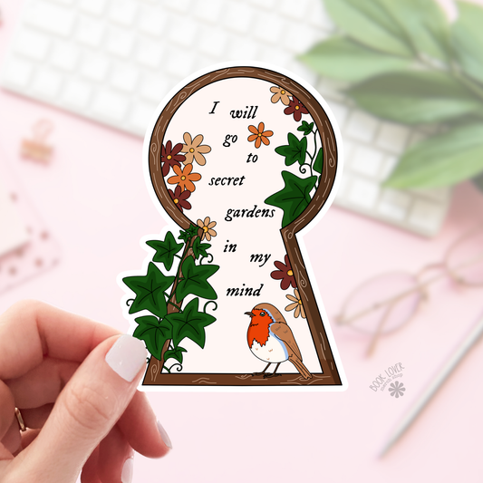 Secret Gardens Sticker | Bookish Sticker for Book Lovers | 2''