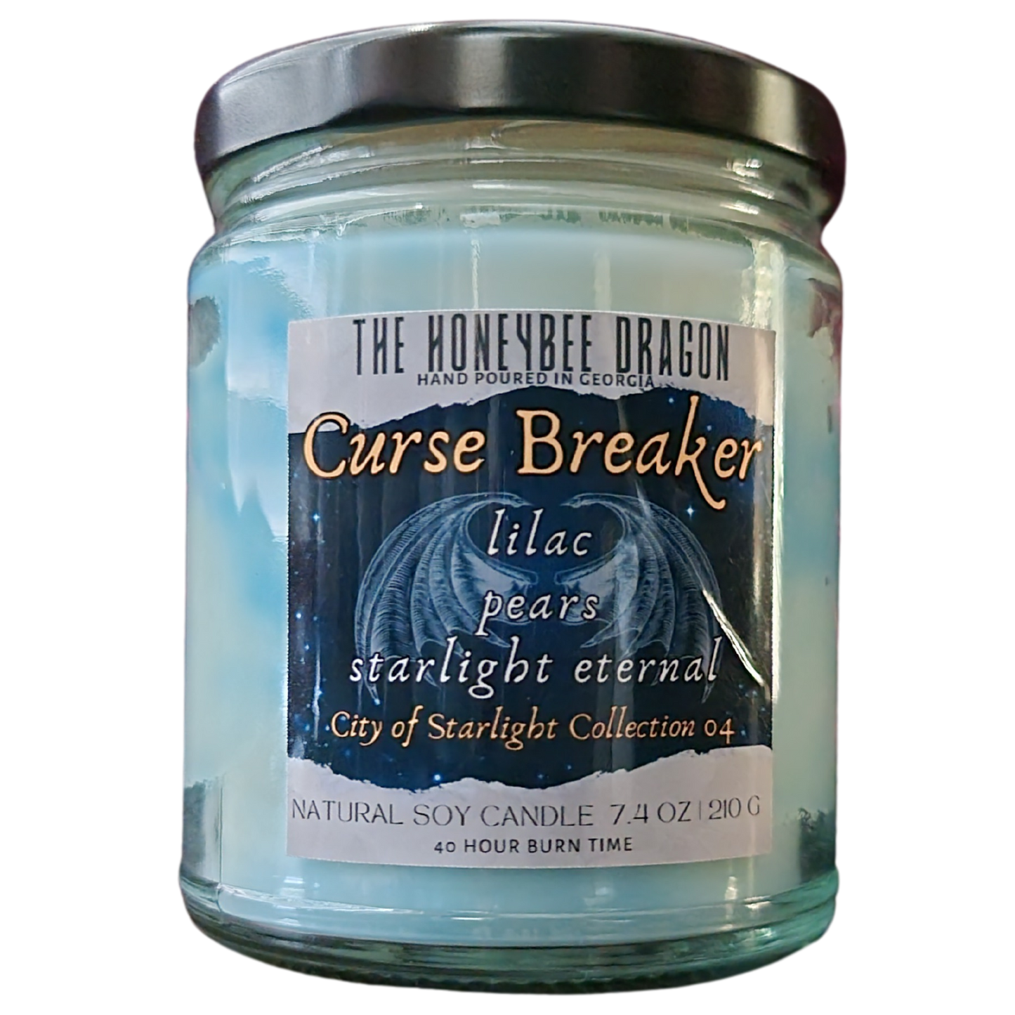 Cursebreaker Bookish Candle | Green Leaves, Pear & Lilac | 7.5 oz Soy