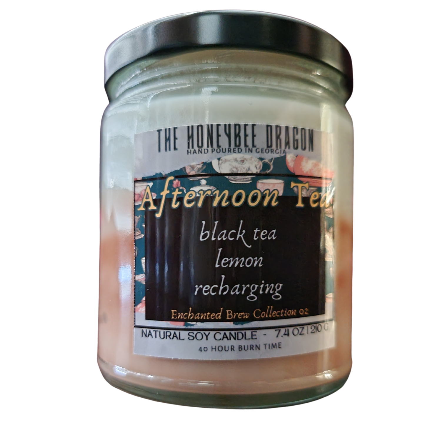 Afternoon Tea Bookish Candle | Bergamot, Black Tea & Lavender | 7.5 oz Soy