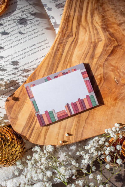 Cozy Bookshelf Sticky Notes